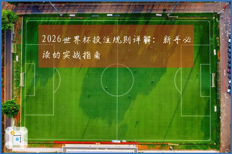 2026世界杯投注规则详解：新手必读的实战指南